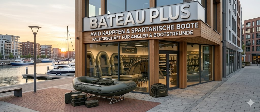 Spartan Schlauchboot auf dem Wasser beim Karpfenangeln